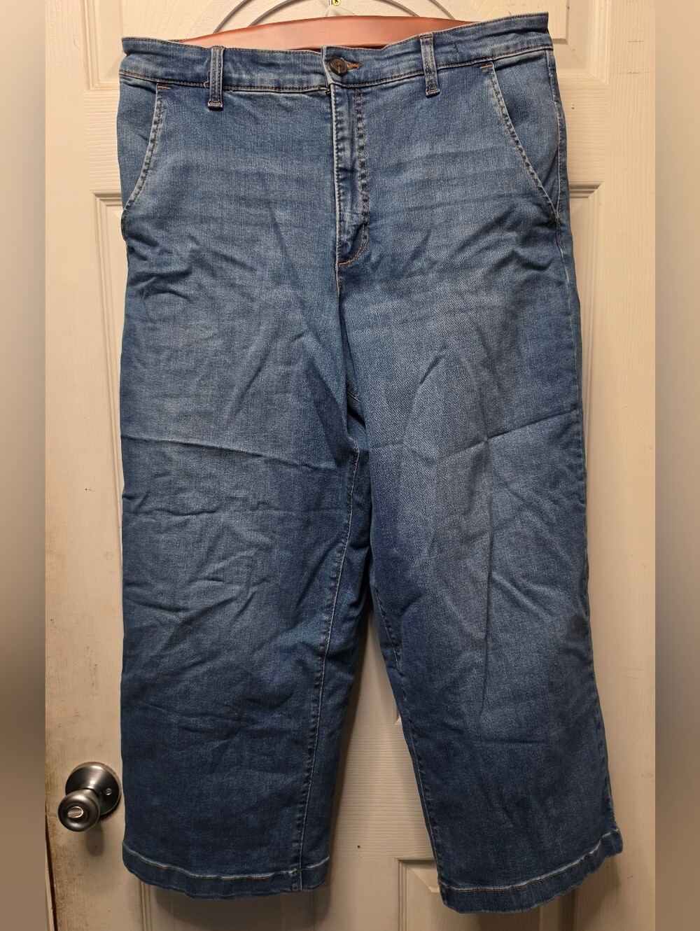 Ella Moss Relaxed Blue Denim Trousers